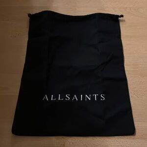ALLSAINTS Black Drawstring DUST BAG BRAND NEW